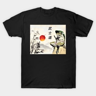 Samurai Frog Philosopher T-Shirt